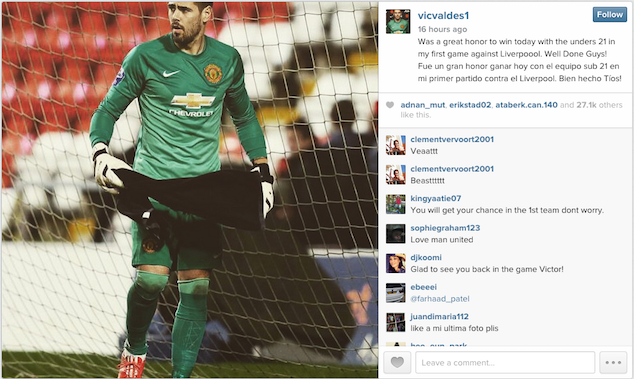 Valdes was thankful for the opportunity of being back in action.